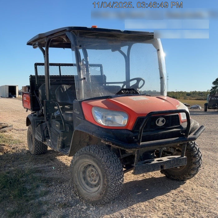 2021 Kubota RTV-X1140W-H Plastic Canopy, Windshield Acrylic Clear, LED Strobe Light, Wire Harness Kit, Back up Alarm