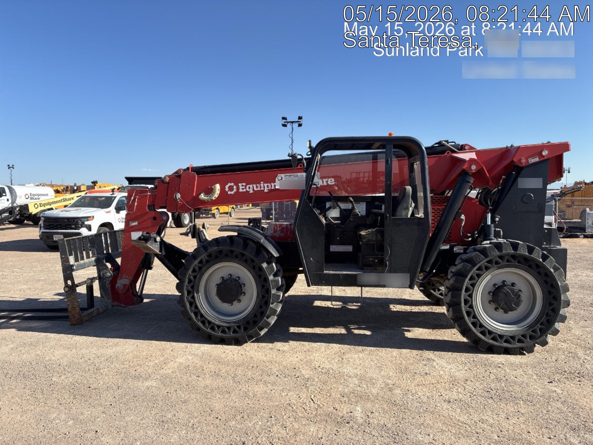 2019 Manitou MTA10055 Canopy, 120 HP, Solid Tires, Work Lights, Lift Hook, Auxiliary Hydraulics 66" Carriage and 60" Forks