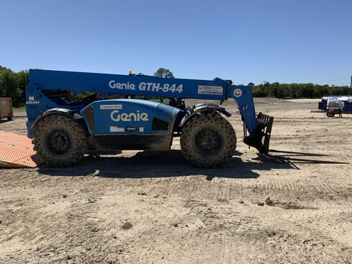 2018 Genie GTH-844 Genie GTH-844 w/Enclosed Cab w/HVAC, Work Lights, Solid Tires, Beacon, 60" Carriage and Forks