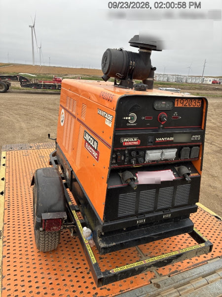 2021 Lincoln Electric Vantage 549X Ready Pak 3, ORANGE (includes trailer, cable rack, fender light kit)