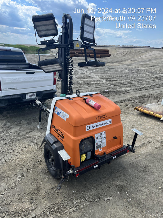 2023 Generac MLT2 Diesel, Flex Switch 120V Input, Powerzone Controller, (4) 320W LED Lights, 4kW Generator, 39.9 Gal Fuel Tank, 2" Ball, T3