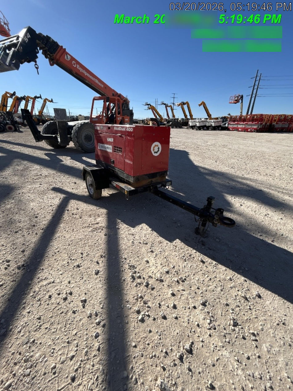 2022 Shindaiwa DGW400MDL Kubota D902 Engine, 23 HP, Dual Op Welder, Wire, Arc, Droop Stick, Tig, and CC Stick Functionality, Simulphase, 3 Phase and 1 Phase Gen Output, Single Axle NB Trlr, Slr Trckl Chrg 12V 12W, Fire Ext