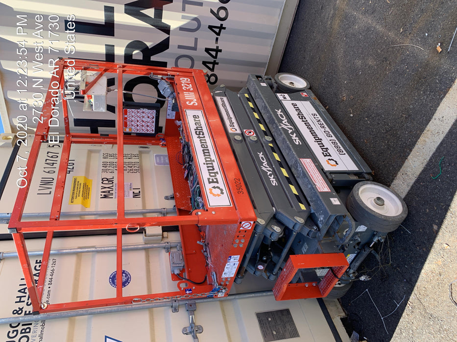 2019 Skyjack SJIII-3219 Standard Options, Trojan Batteries