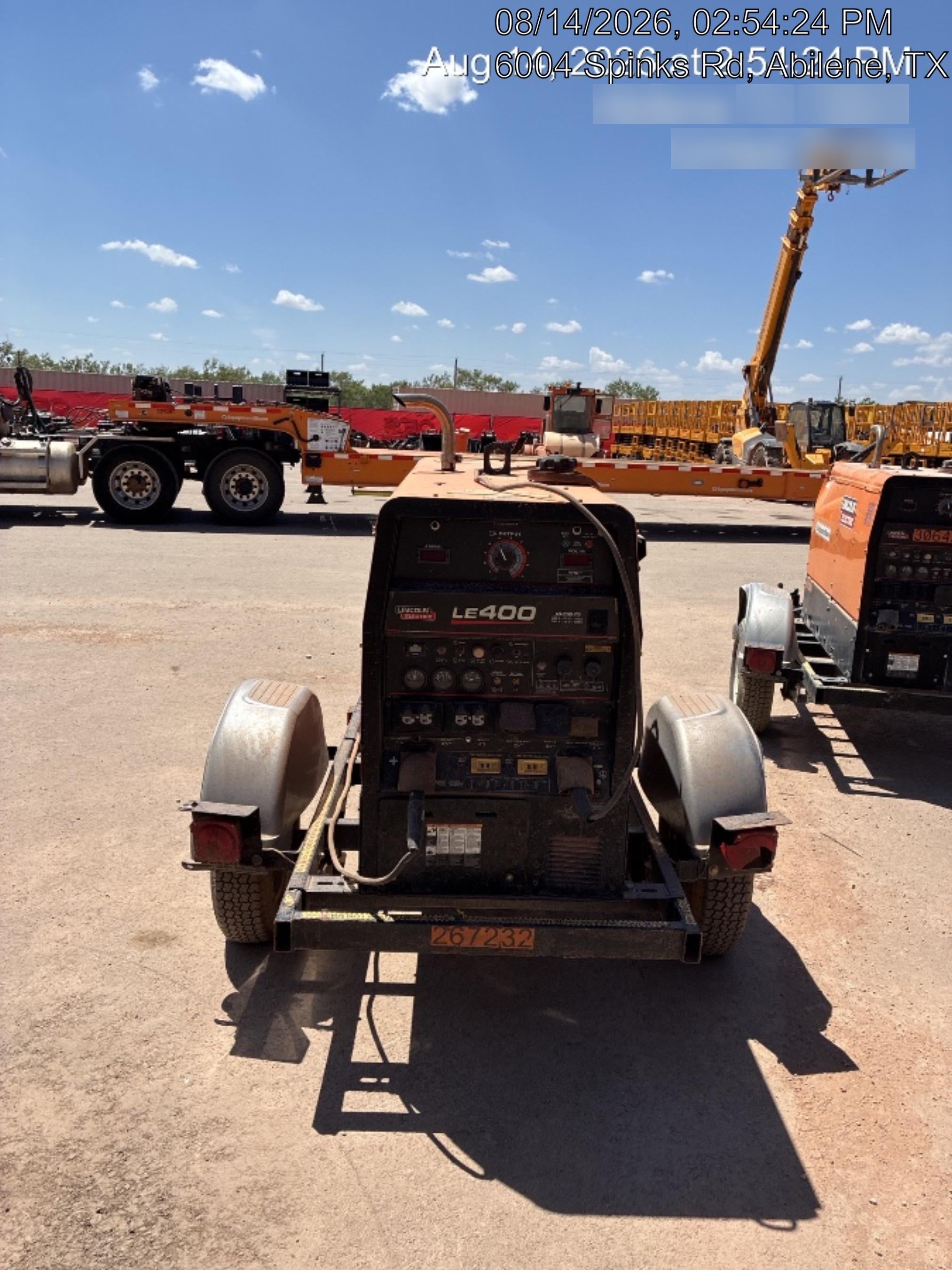 2022 Lincoln Electric LE400 Kubota V1505, Trlr, Cable Rack, Light Kit, ES Decals, T3