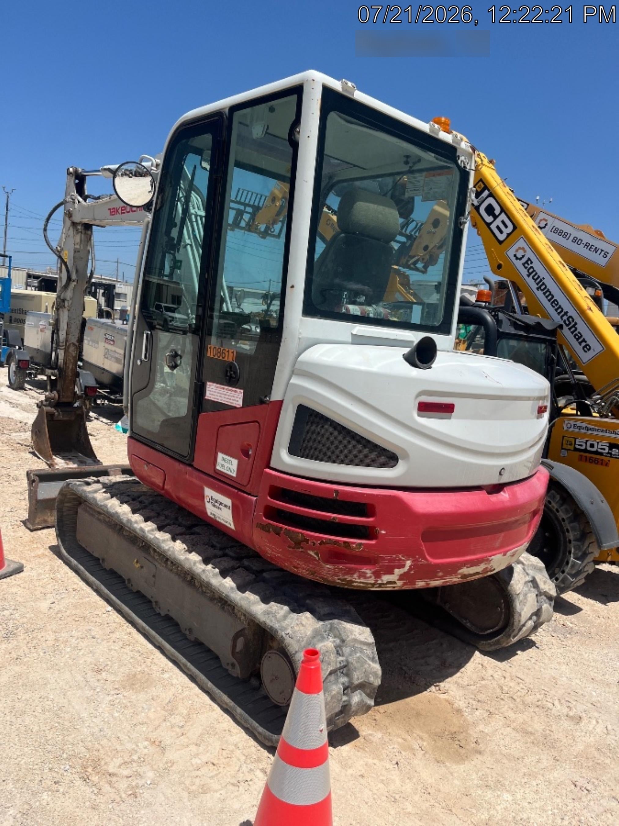 2020 Takeuchi TB250-2C Cab/Heat/Air, Rubber Tracks, Manual TAG QC