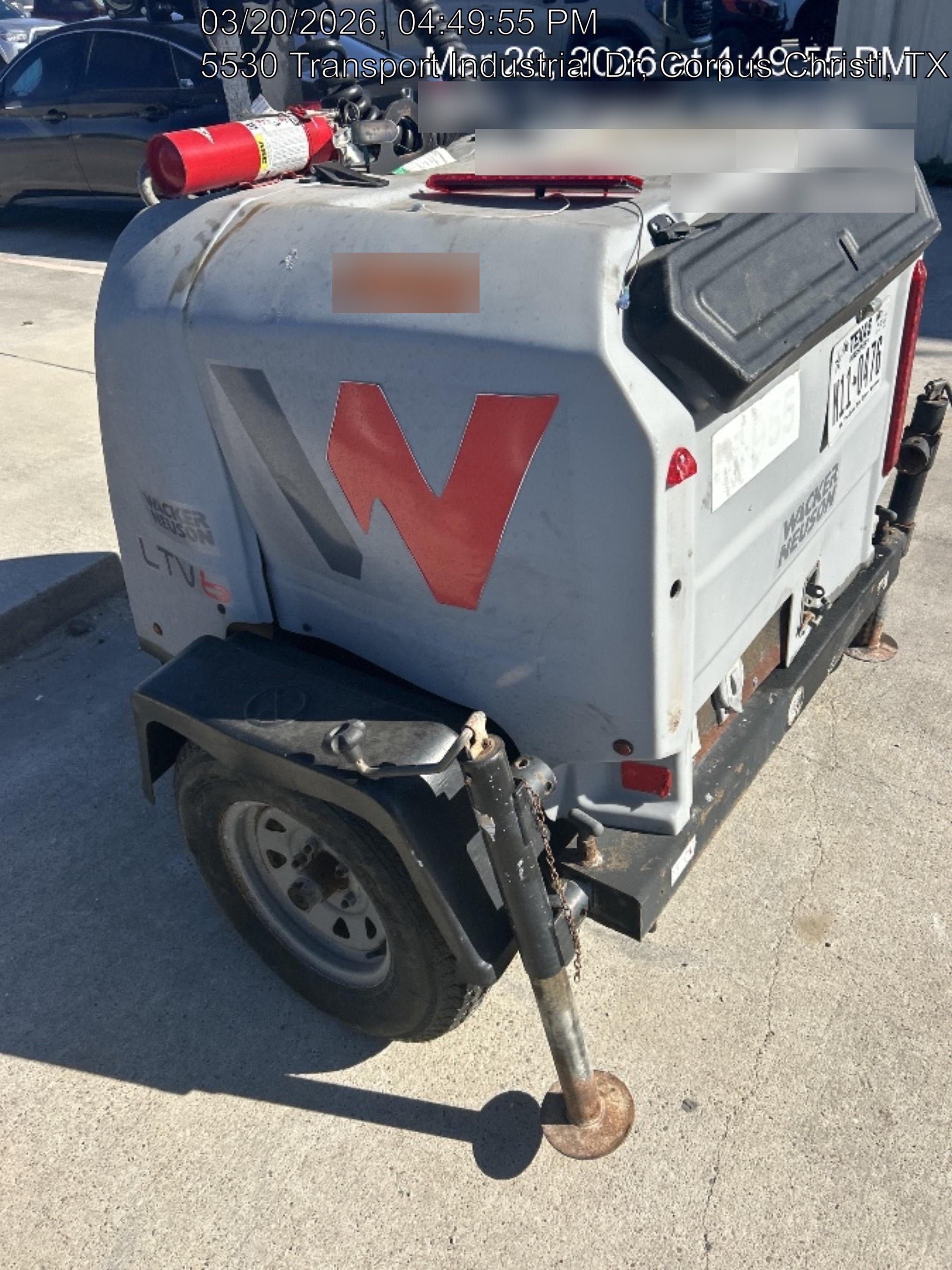 Wacker Neuson LTV6K-MH Power mast, 1100W MH, Fuel Sensors, Wiring Harness
