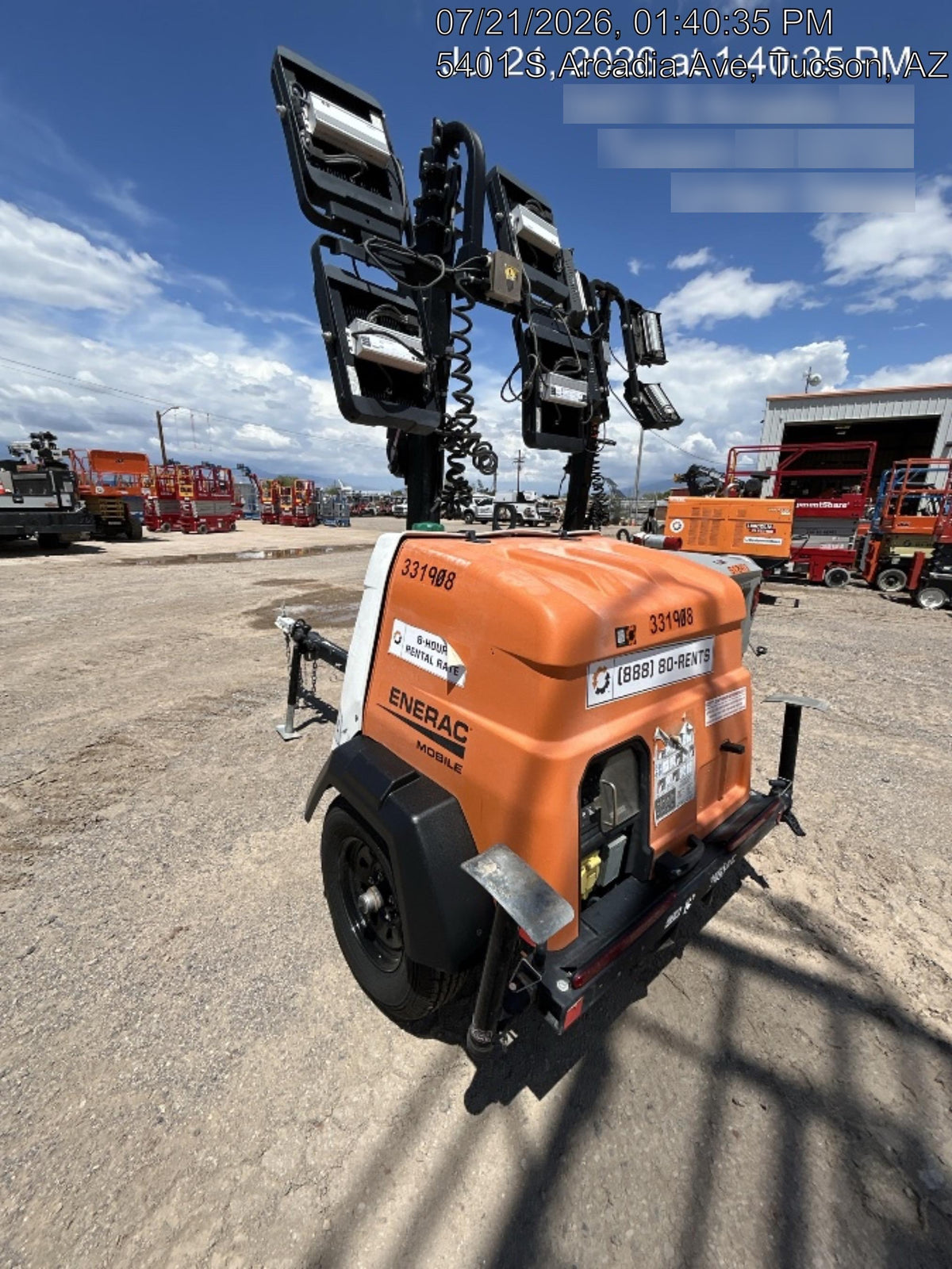 2023 Generac MLT2 Diesel, Flex Switch 120V Input, Powerzone Controller, (4) 320W LED Lights, 4kW Generator, 39.9 Gal Fuel Tank, 2" Ball, T3