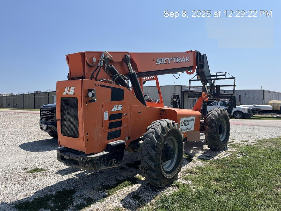 2018 Skytrak 10054 Skytrak 10054 10K Telehandler w/Open ROPS Solid Tires, LED Work Lights, Rotating Beacon, 60" Carriage/60" Forks