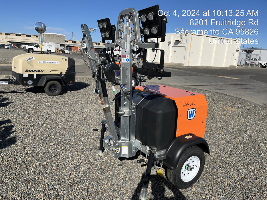 2024 Wanco WLTT-4MM4K Diesel, Deep Sea Controller, Shore Power Plug, Auto Start, (4) 350W LED Floodlights, 4kW Generator, 60 Gal Fuel Tank, 2" Ball, T3