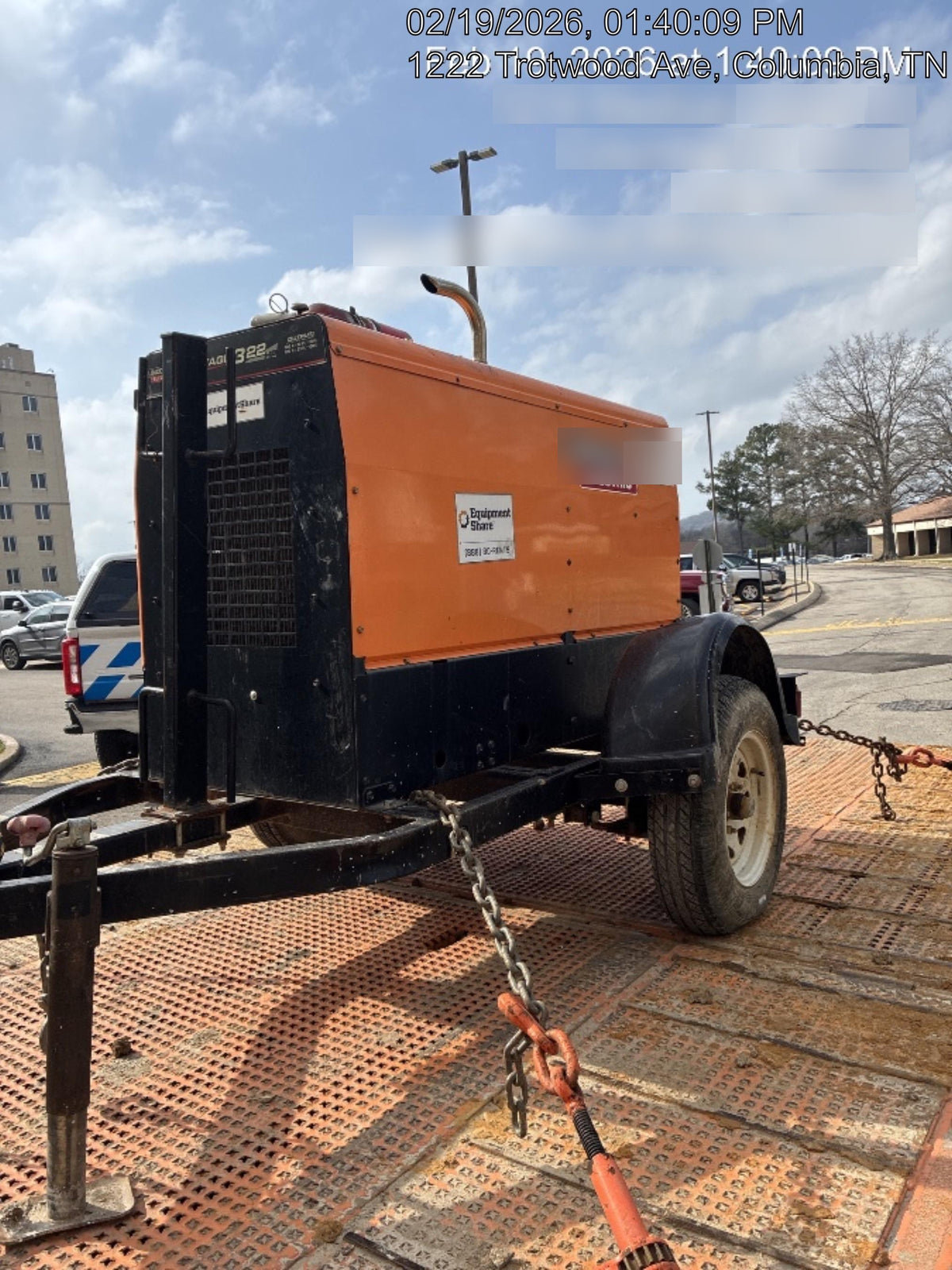 2021 Lincoln Electric Vantage 322 Vantage 322 Ready Pak 3 w/ Decals, ORANGE (includes trailer, cable rack, fender light kit) NO Telematics