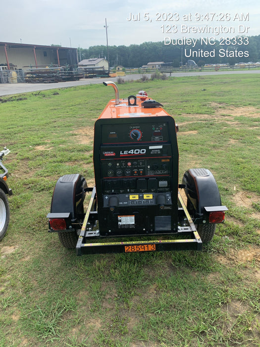 2022 Lincoln Electric LE400 Kubota V1505, Trlr, Cable Rack, Light Kit, ES Decals, T3