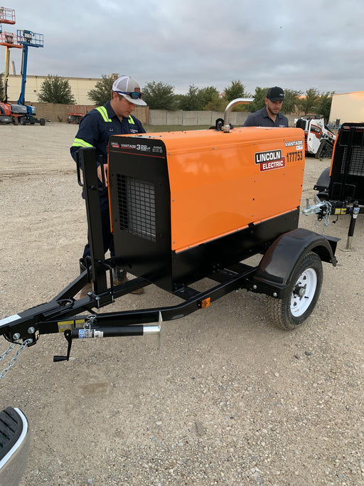 2021 Lincoln Electric Vantage 322 Vantage 322 Ready Pak 3 w/ Decals, ORANGE (includes trailer, cable rack, fender light kit) NO Telematics