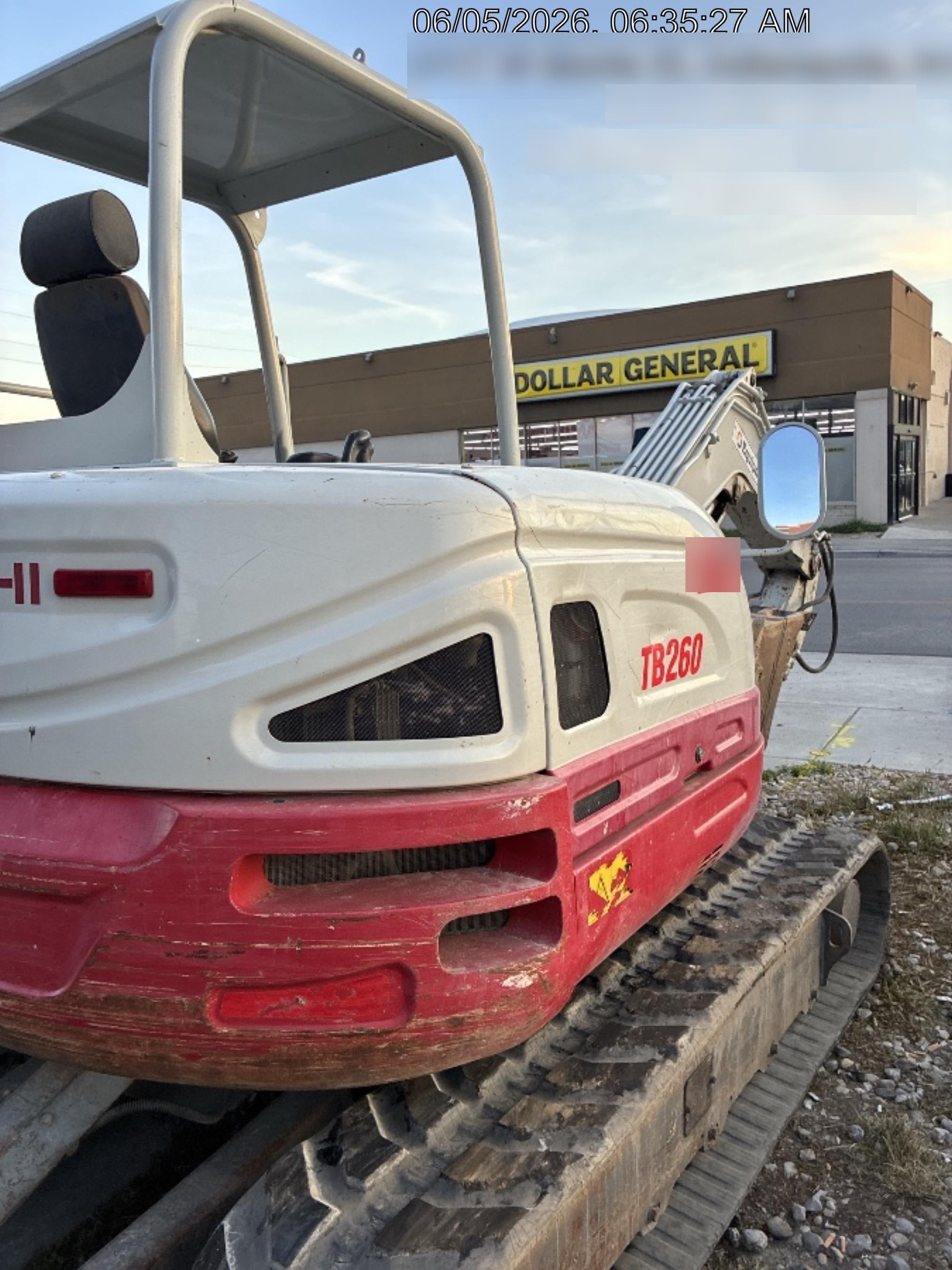 2019 Takeuchi TB260 Takeuchi TB260 Canopy w/Rubber Tracks, Auxiliary Hydraulics, Standard Blade, Manual QC