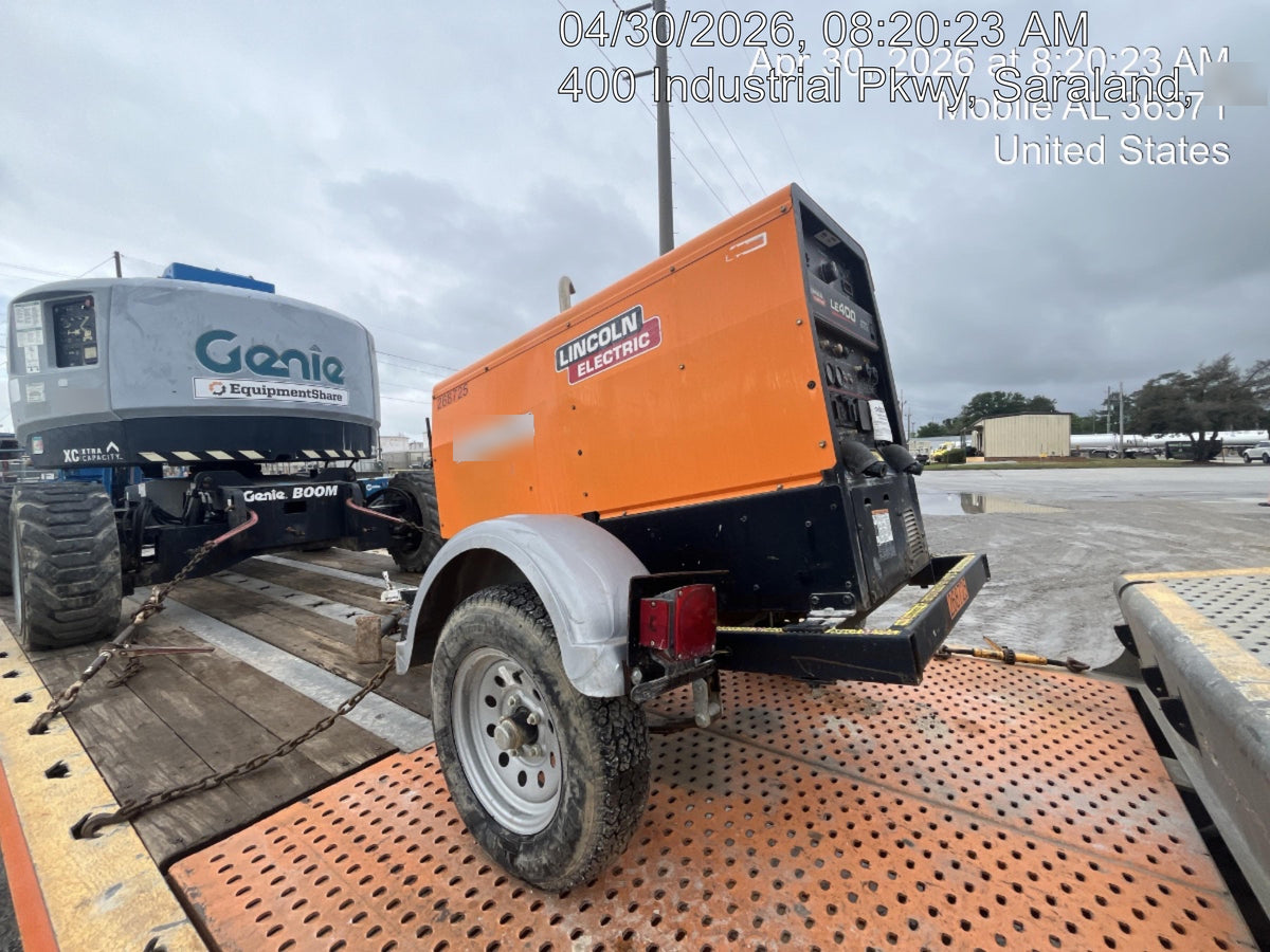 2022 Lincoln Electric LE400 Kubota V1505, Trlr, Cable Rack, Light Kit, ES Decals, T3