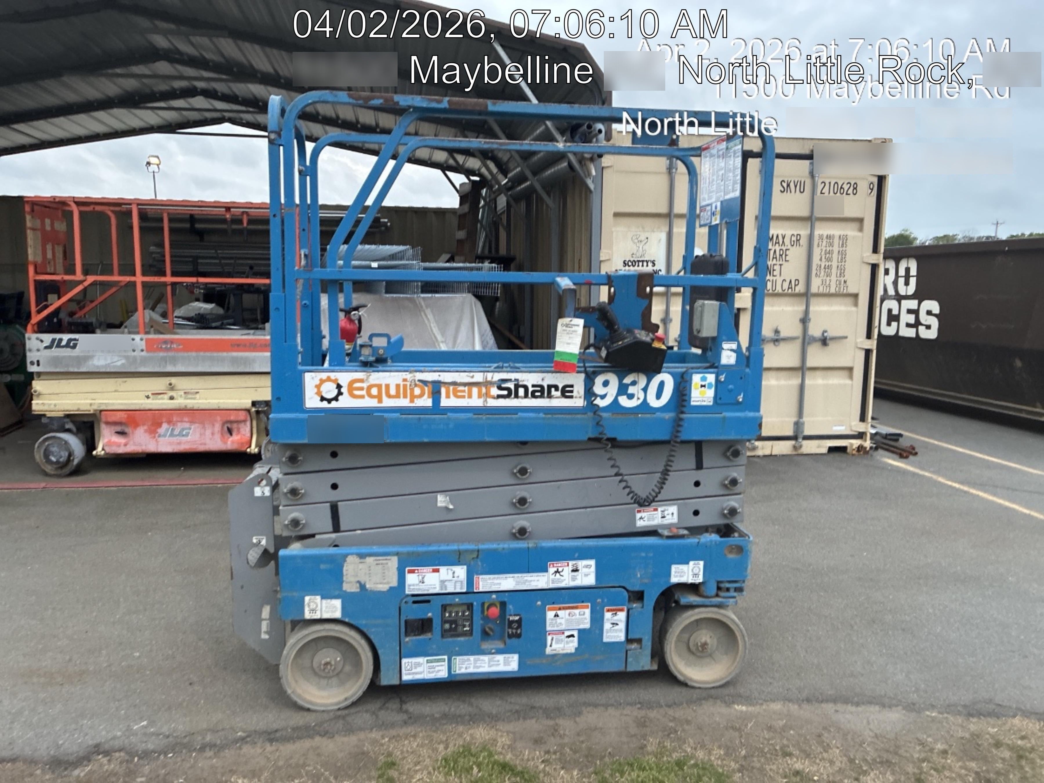 2018 Genie GS-1930 Genie GS-1930 w/Fixed Rail, Chain Entry