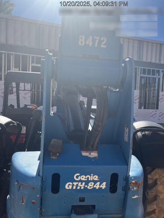 2018 Genie GTH-844 Genie GTH-844D w/Open ROPS, Solid Tires, Work Light/Beacon, 60" Carriage and Forks