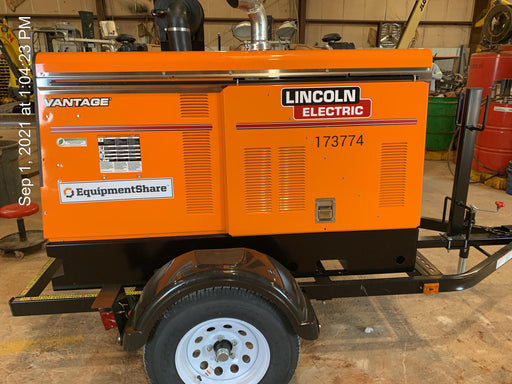 2021 Lincoln Electric Vantage 549X Ready Pak 3, ORANGE (includes trailer, cable rack, fender light kit)