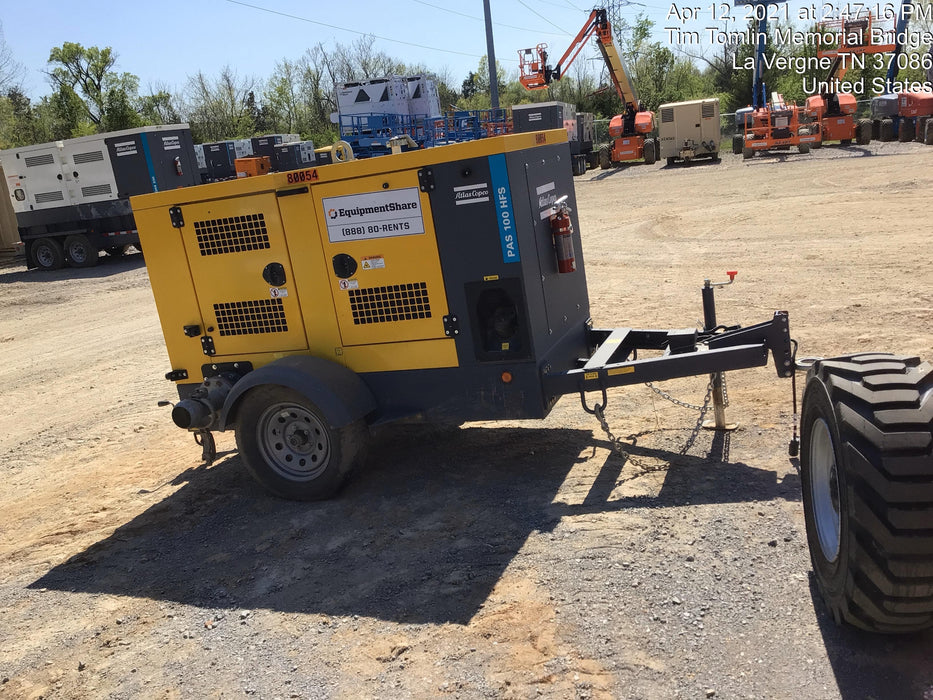 2020 ATLAS COPCO PAS 100 HF CS Enclosed