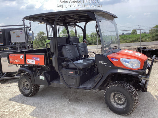 2023 Kubota RTV-X1140W-H 4WD, LED Strobe, Windshield Acrylic Clear, Plastic Canopy, Wire Harness Kit, Backup Alarm