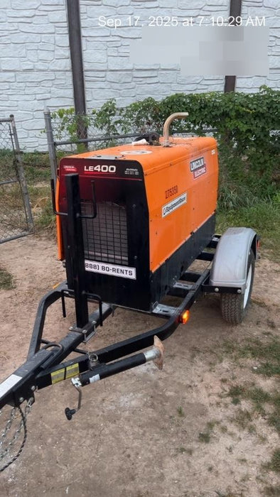 2022 Lincoln Electric LE400 Kubota V1505, Trlr, Cable Rack, Light Kit, ES Decals, T3