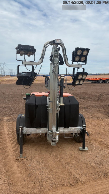 2024 Wanco WLTT-4MM4K Diesel, Deep Sea Controller, Shore Power Plug, Auto Start, (4) 350W LED Floodlights, 4kW Generator, 60 Gal Fuel Tank, 2" Ball, T3