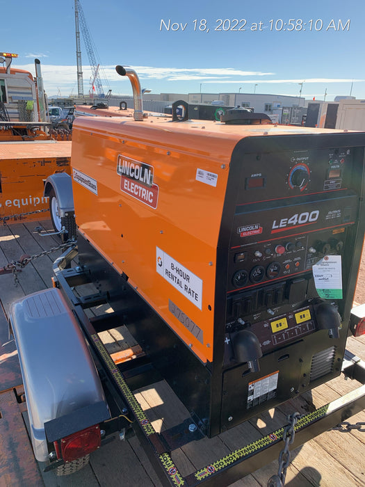 2022 Lincoln Electric LE400 Kubota V1505, Trlr, Cable Rack, Light Kit, ES Decals, T3