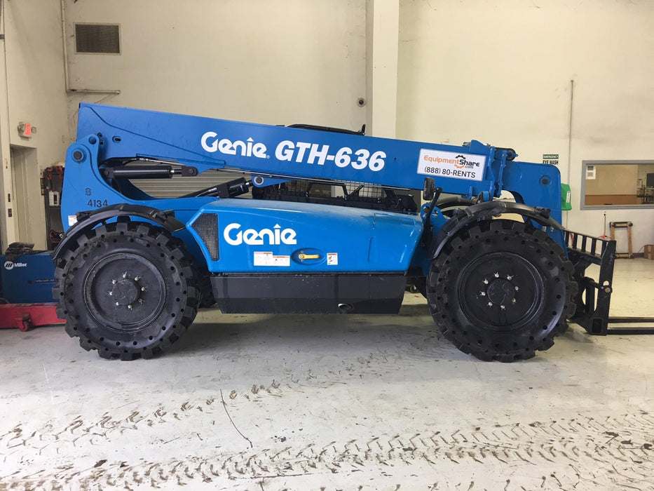2017 Genie GTH-636 Genie GTH636 Telehandler, 48' Carriage, Solid Tires