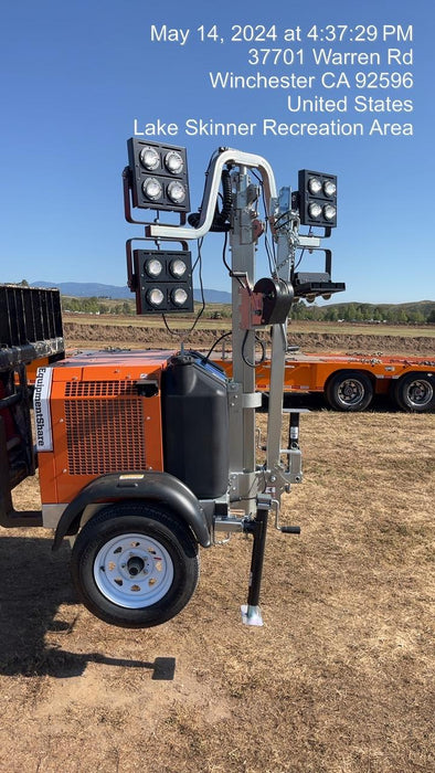 2024 Wanco WLTT-4MM4K Diesel, Deep Sea Controller, Shore Power Plug, Auto Start, (4) 350W LED Floodlights, 4kW Generator, 60 Gal Fuel Tank, 2" Ball, T3