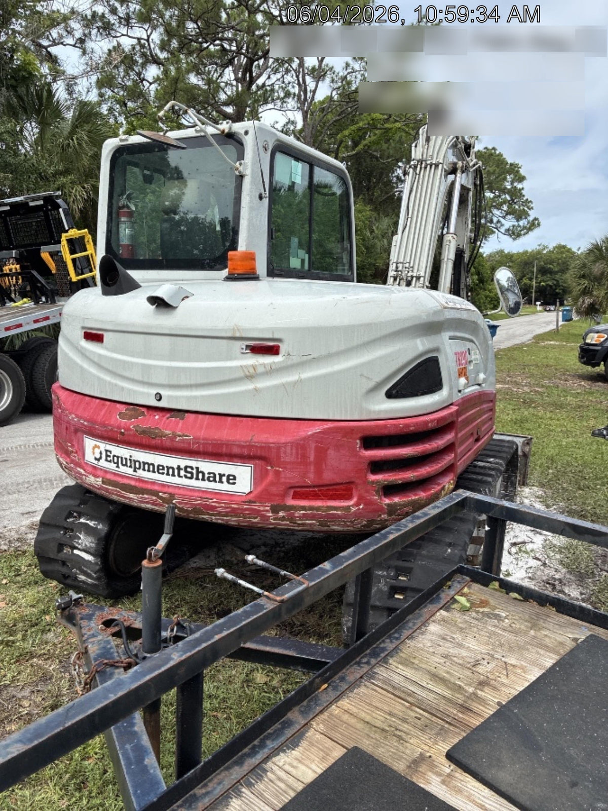 2019 Takeuchi TB290 Cab, AC, Rubber Tracks, Dozer Blade, Travel Alarm, Control Pattern Change Valve, Auxiliary Hydraulics w/18" Quick Coupler Bucket with teeth, 6.2 cu. ft. capacity/24" Quick Coupler Bucket with teeth, 8.6 cu. ft. capacity/36" Quick Coupler Bucket with teeth, 13.4 cu. ft. capacity, Quick Coupler, Hydraulic Thumb Installed