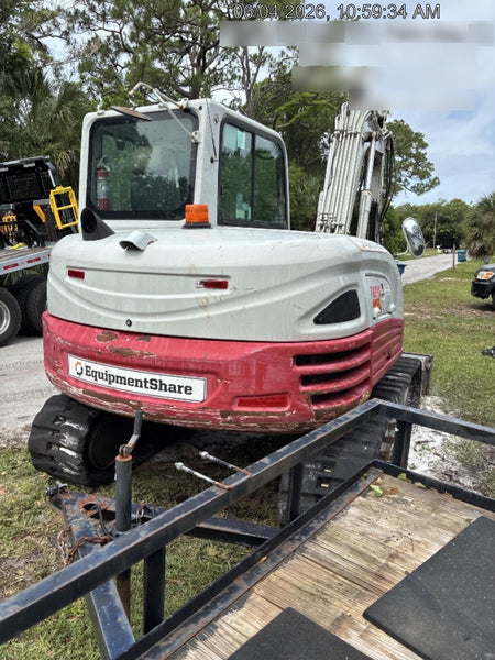 2019 Takeuchi TB290 Cab, AC, Rubber Tracks, Dozer Blade, Travel Alarm, Control Pattern Change Valve, Auxiliary Hydraulics w/18" Quick Coupler Bucket with teeth, 6.2 cu. ft. capacity/24" Quick Coupler Bucket with teeth, 8.6 cu. ft. capacity/36" Quick Coupler Bucket with teeth, 13.4 cu. ft. capacity, Quick Coupler, Hydraulic Thumb Installed