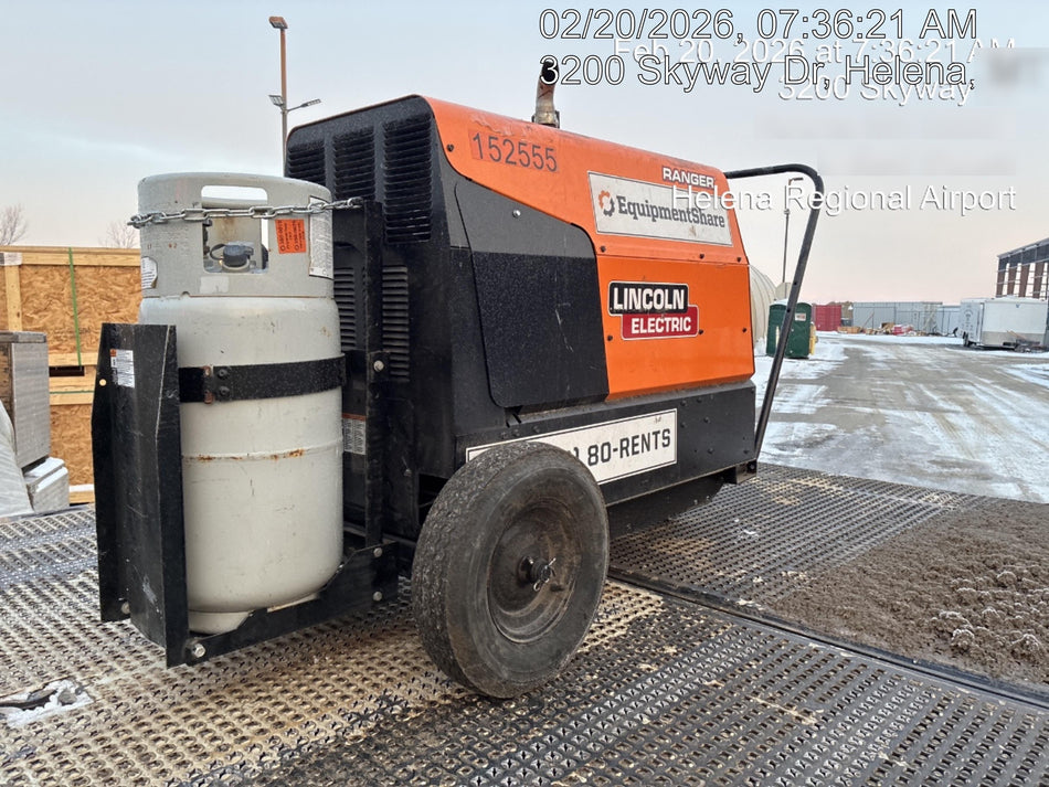 2021 Lincoln Electric Ranger 305 LPG LPG One-Pak (includes undercarriage, tank holder & tank strap) ORANGE