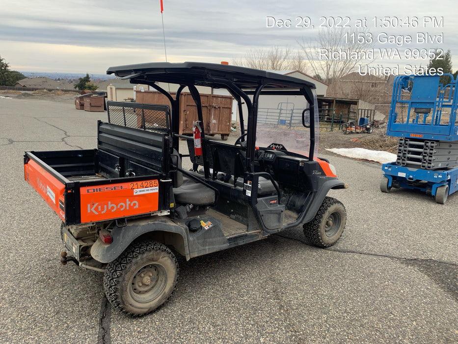 2022 Kubota RTV-X1140W-H Plastic Canopy, Windshield Acrylic Clear, LED Strobe Light, Wire Harness Kit, Back up Alarm