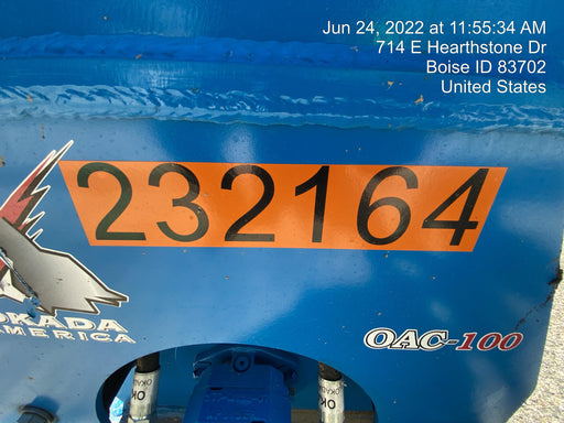 2022 OKADA 12" Plate Compactor - Mini Excavator