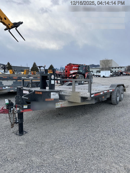 2024 TEXAS PRIDE TRAILERS 21' Lowboy Gravity Tilt Bed 14K Bumper Pull Trailer