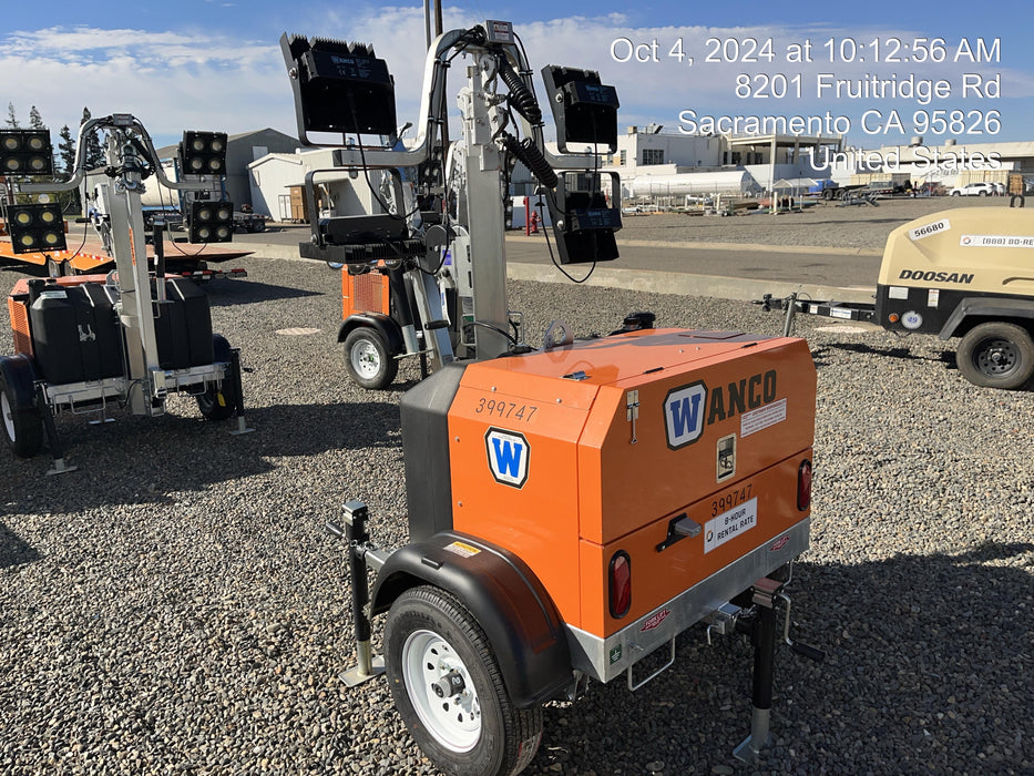 2024 Wanco WLTT-4MM4K Diesel, Deep Sea Controller, Shore Power Plug, Auto Start, (4) 350W LED Floodlights, 4kW Generator, 60 Gal Fuel Tank, 2" Ball, T3