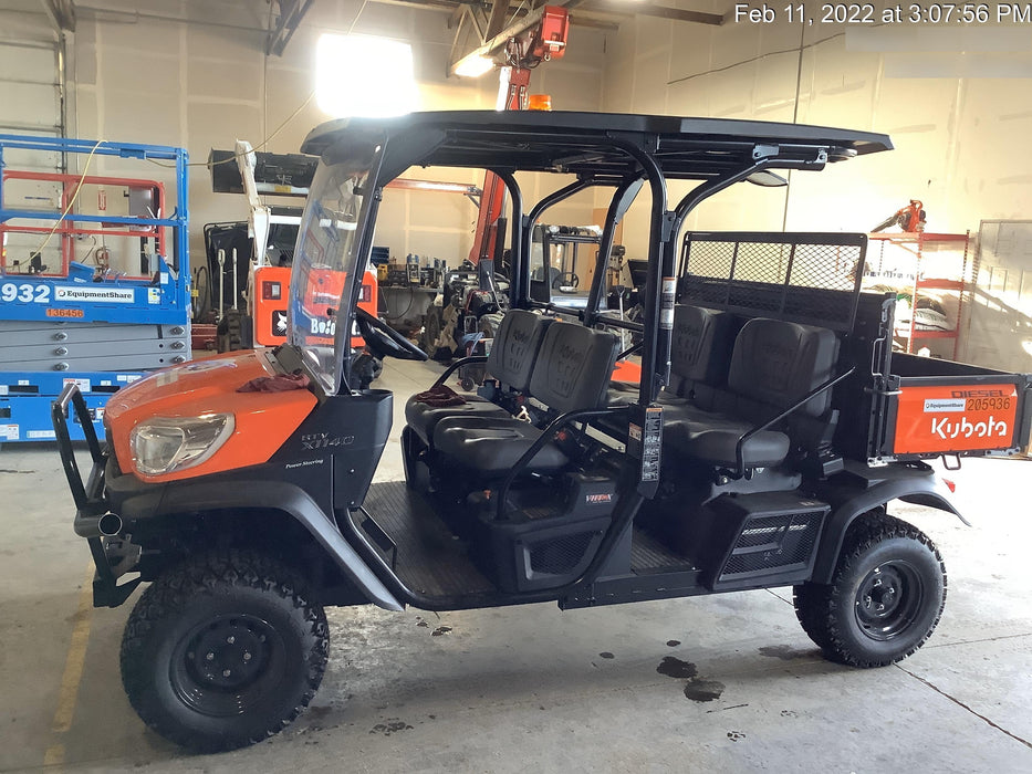 2022 Kubota RTV-X1140W-H Plastic Canopy, Windshield Acrylic Clear, LED Strobe Light, Wire Harness Kit, Back up Alarm