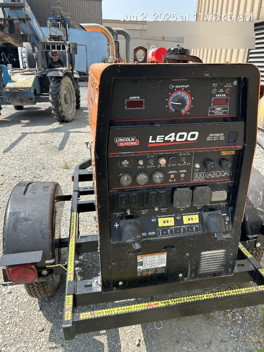 2022 Lincoln Electric LE400 Kubota V1505, Trlr, Cable Rack, Light Kit, ES Decals, T3