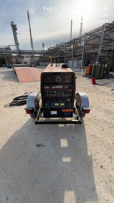 2023 Lincoln Electric LE400 Kubota V1505, Trlr, Cable Rack, Light Kit, ES Decals, T3