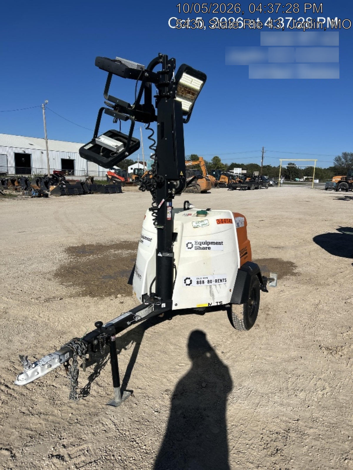 2023 Generac MLT2 Diesel, Flex Switch 120V Input, Powerzone Controller, (4) 320W LED Lights, 4kW Generator, 39.9 Gal Fuel Tank, 2" Ball, T3