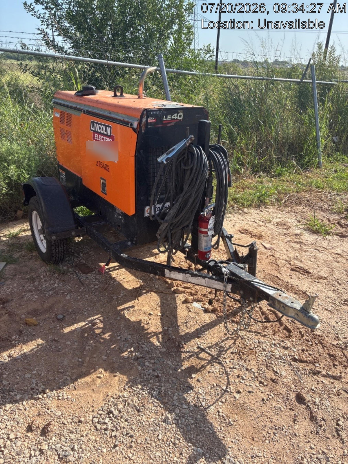 2022 Lincoln Electric LE400 Kubota V1505, Trlr, Cable Rack, Light Kit, ES Decals, T3