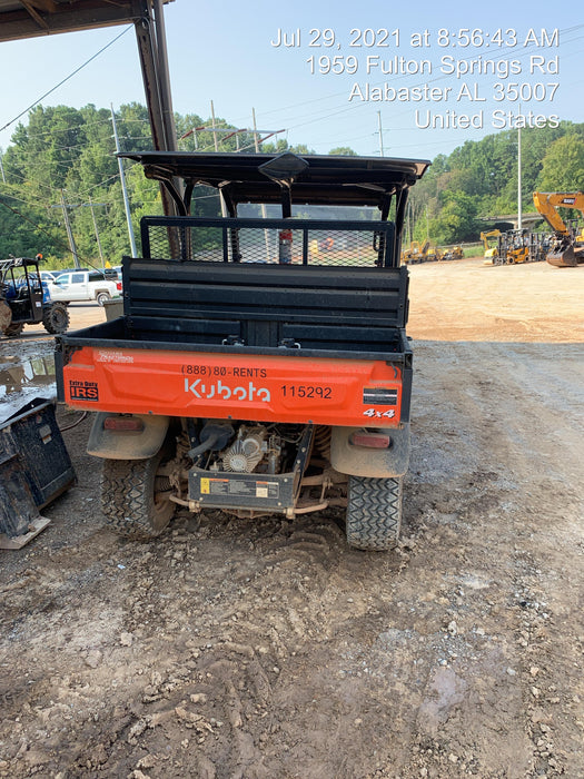 2020 Kubota RTV-X1140WL-H 4 Passenger Cart with Metal Top, windshield, strobe light, harness, and backup alarm