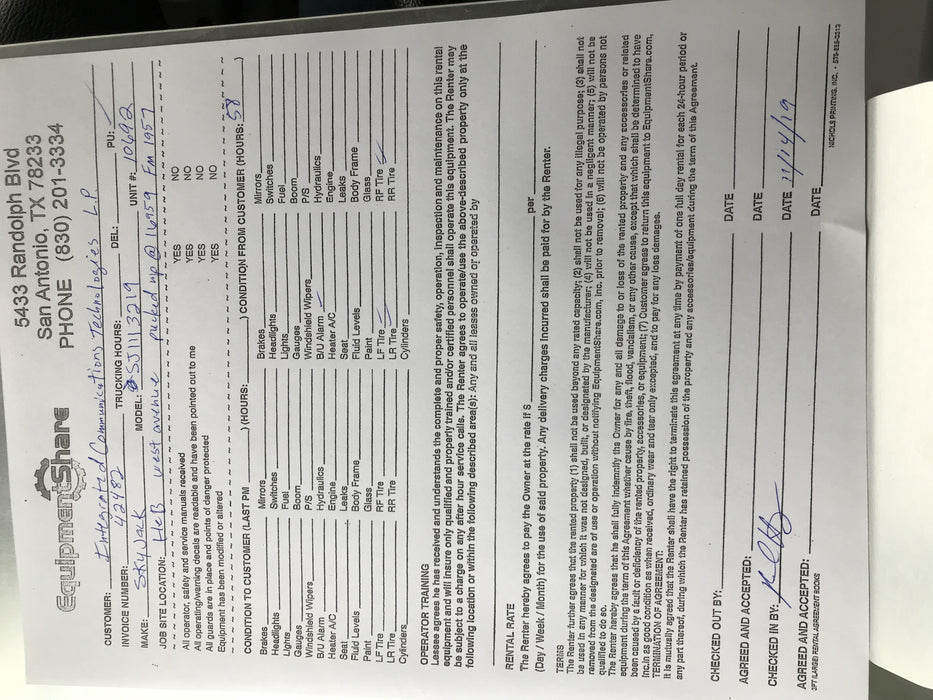 2018 SKYJACK SJIII-3219