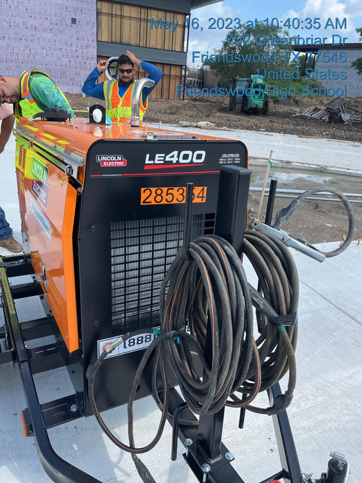 2022 Lincoln Electric LE400 Kubota V1505, Trlr, Cable Rack, Light Kit, ES Decals, T3