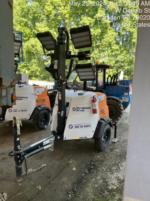 2023 Generac MLT2 Diesel, Flex Switch 120V Input, Powerzone Controller, 
(4) 320W LED Lights, 4kW Generator, 39.9 Gal Fuel Tank, 2" Ball, T3