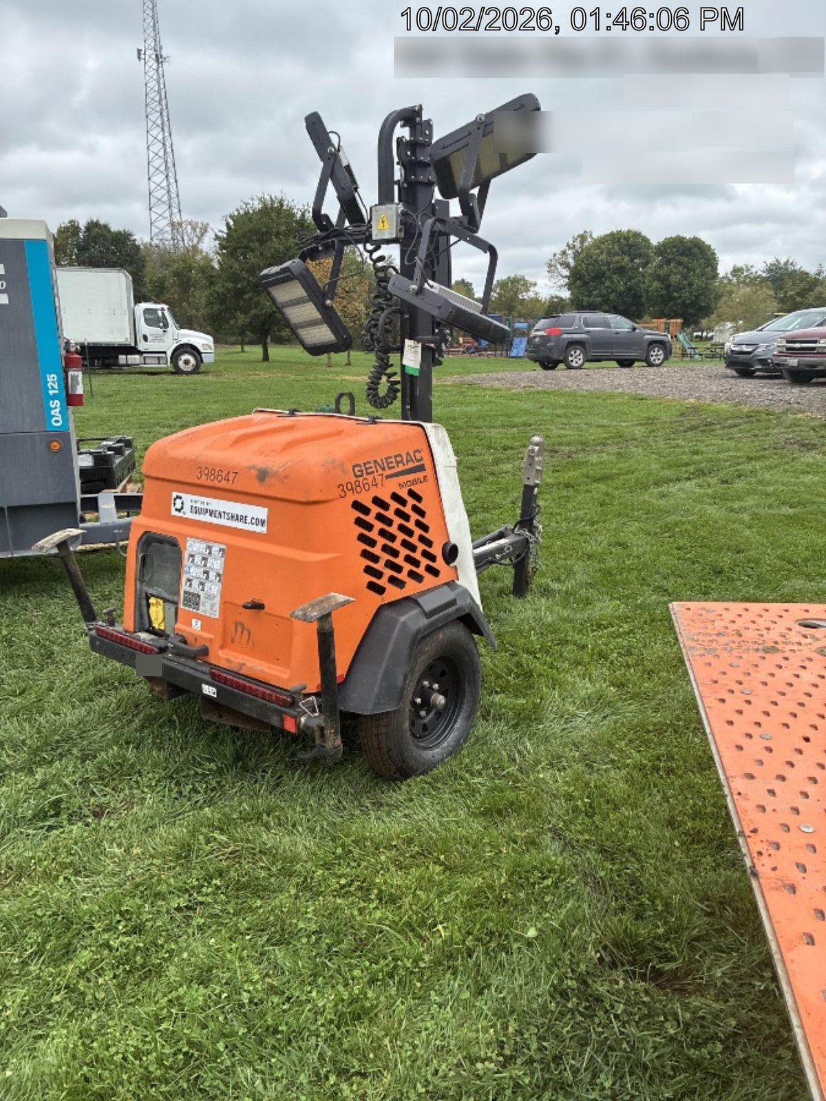2024 Generac MLT2 Diesel, Flex Switch 120V Input, Powerzone Controller, 
(4) 320W LED Lights, 4kW Generator, 39.9 Gal Fuel Tank, 2" Ball, T3