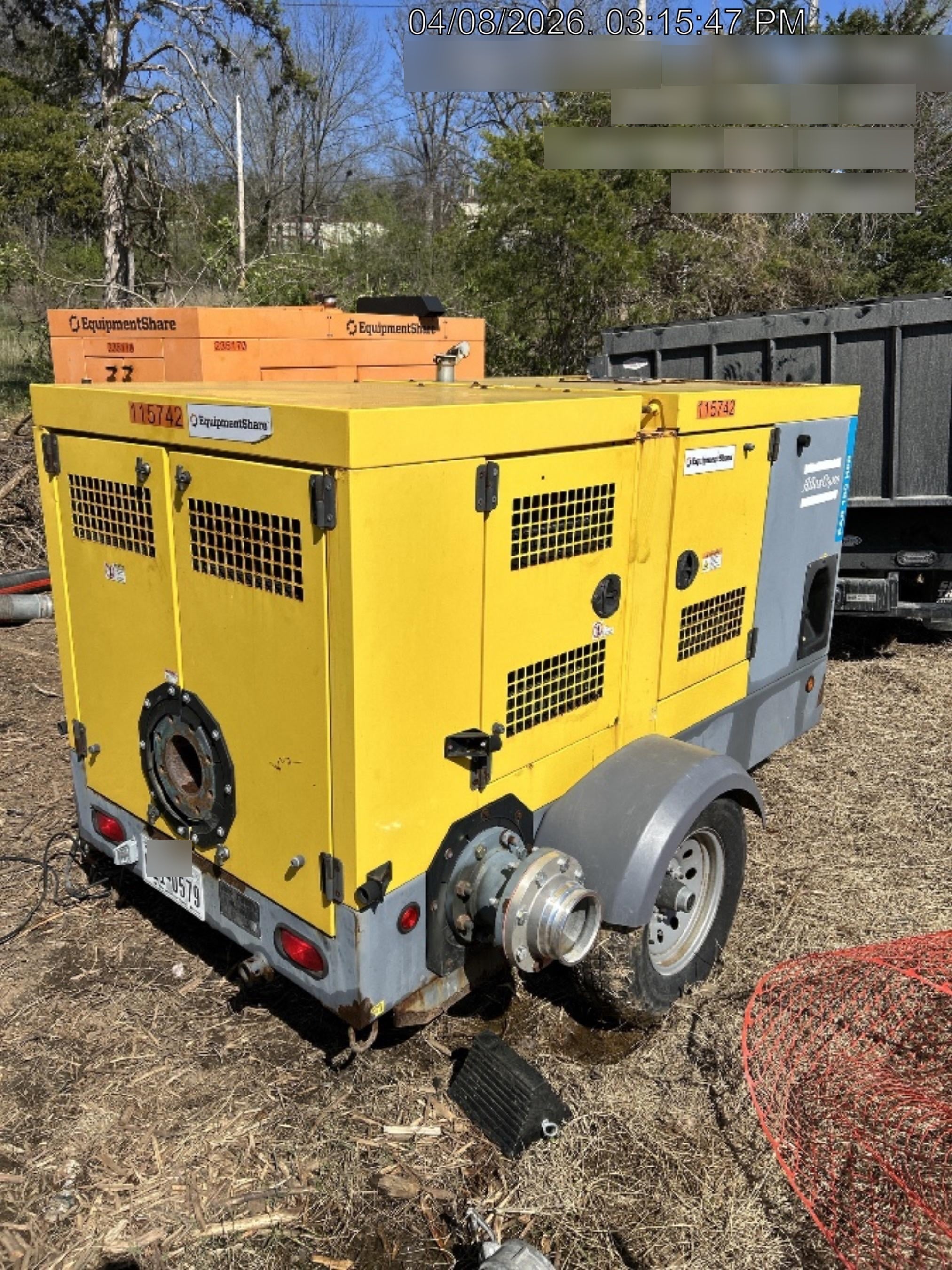 2020 ATLAS COPCO PAS 150 HF CS Enclosed