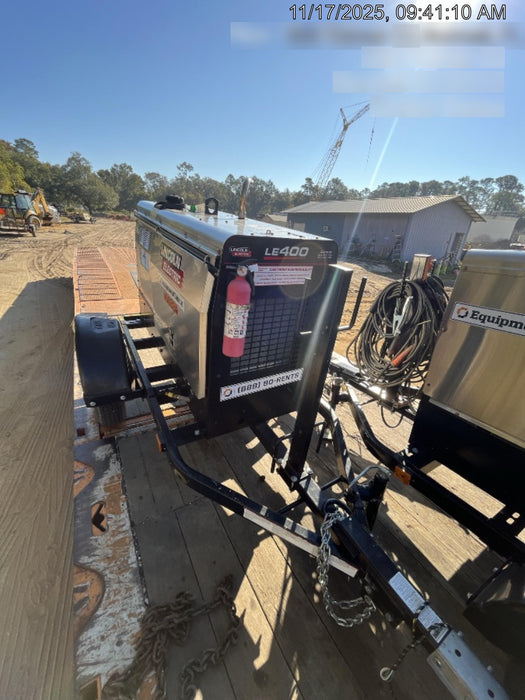 2024 Lincoln Electric LE400 Kubota V1505, Trlr, Cable Rack, Light Kit, ES Decals, T3