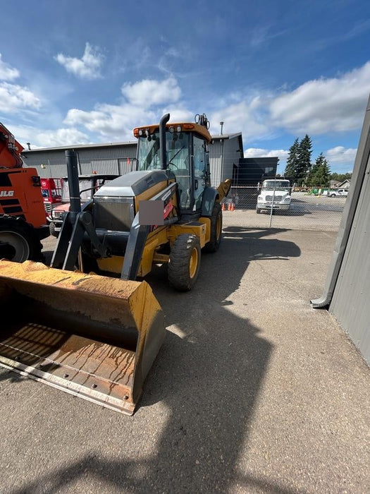 2020 John Deere 410L - Extendable Stick Cab/Heat/Air, 4WD, Extendable Stick, Pilot Controls, 2 Way Hydraulics, TAG Manual QC