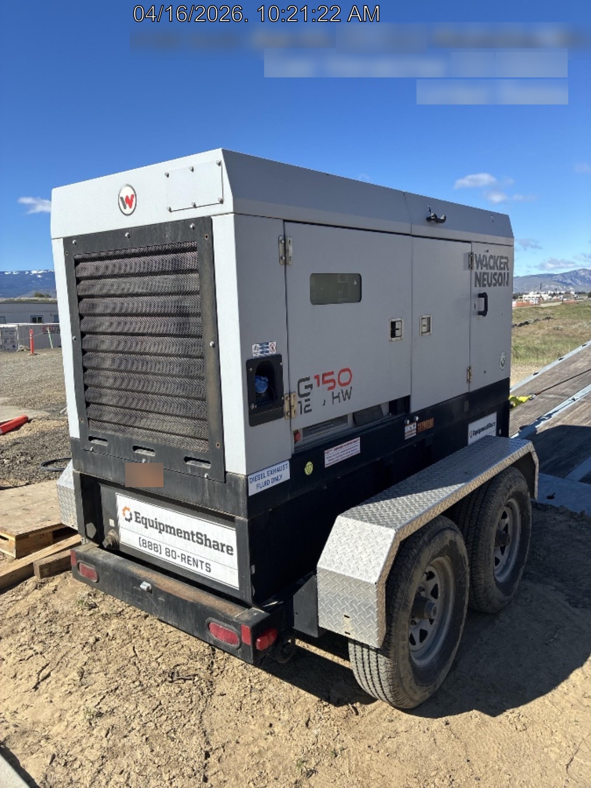 2019 WACKER NEUSON G150