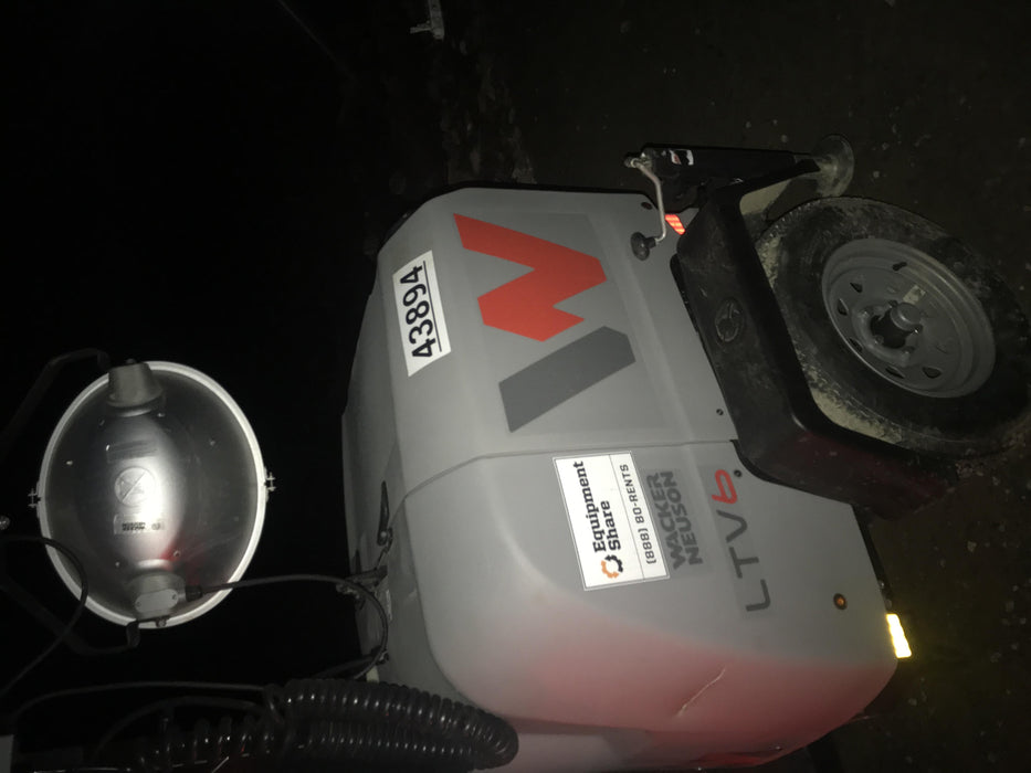 2019 Wacker Neuson LTV6L-MH Wacker Neuson LTV6L Mobile Light Tower w/Fuel Level Sensor Installed